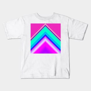 Electric Mountain Hot Pink Kids T-Shirt